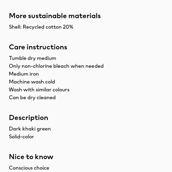 ⛔SOLD⛔🆕️ NWT H&M Cargo Pants in 'Dark Khaki Green' - Picture 11 of 14